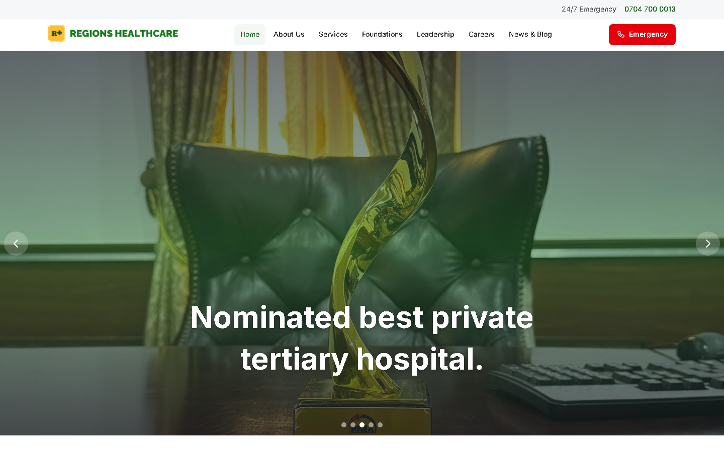 Regions Health Care — Specialist hospital group clinical care portal